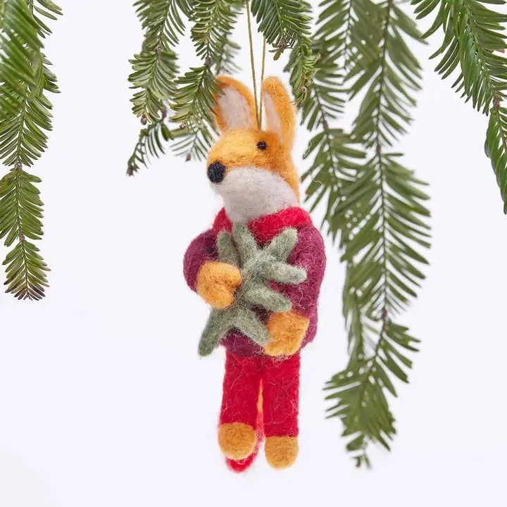 Fox Felt Ornament