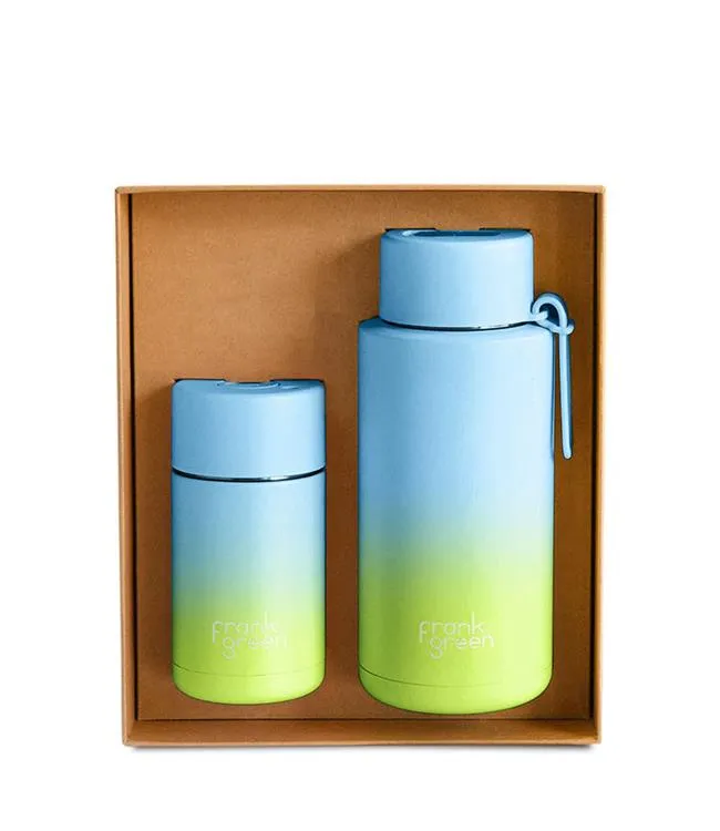 Frank Green Essential Gift Set - Large (Sky Blue/Pistachio Green)