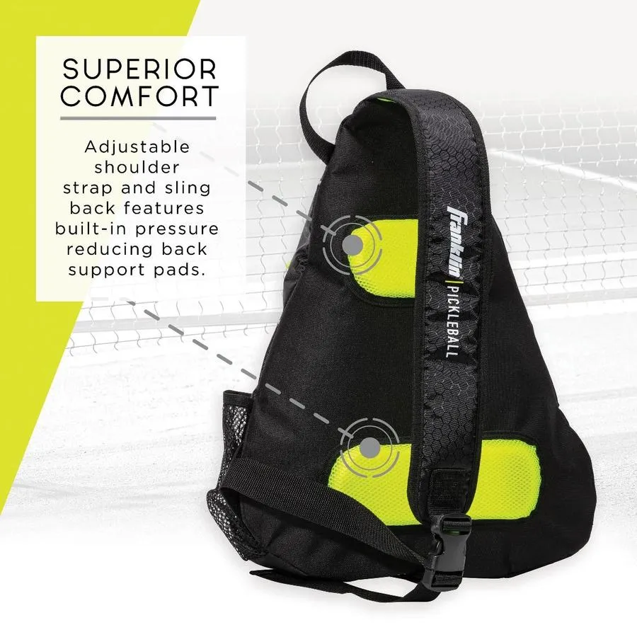 Franklin Pickleball Sling Bags [Black/Yellow]