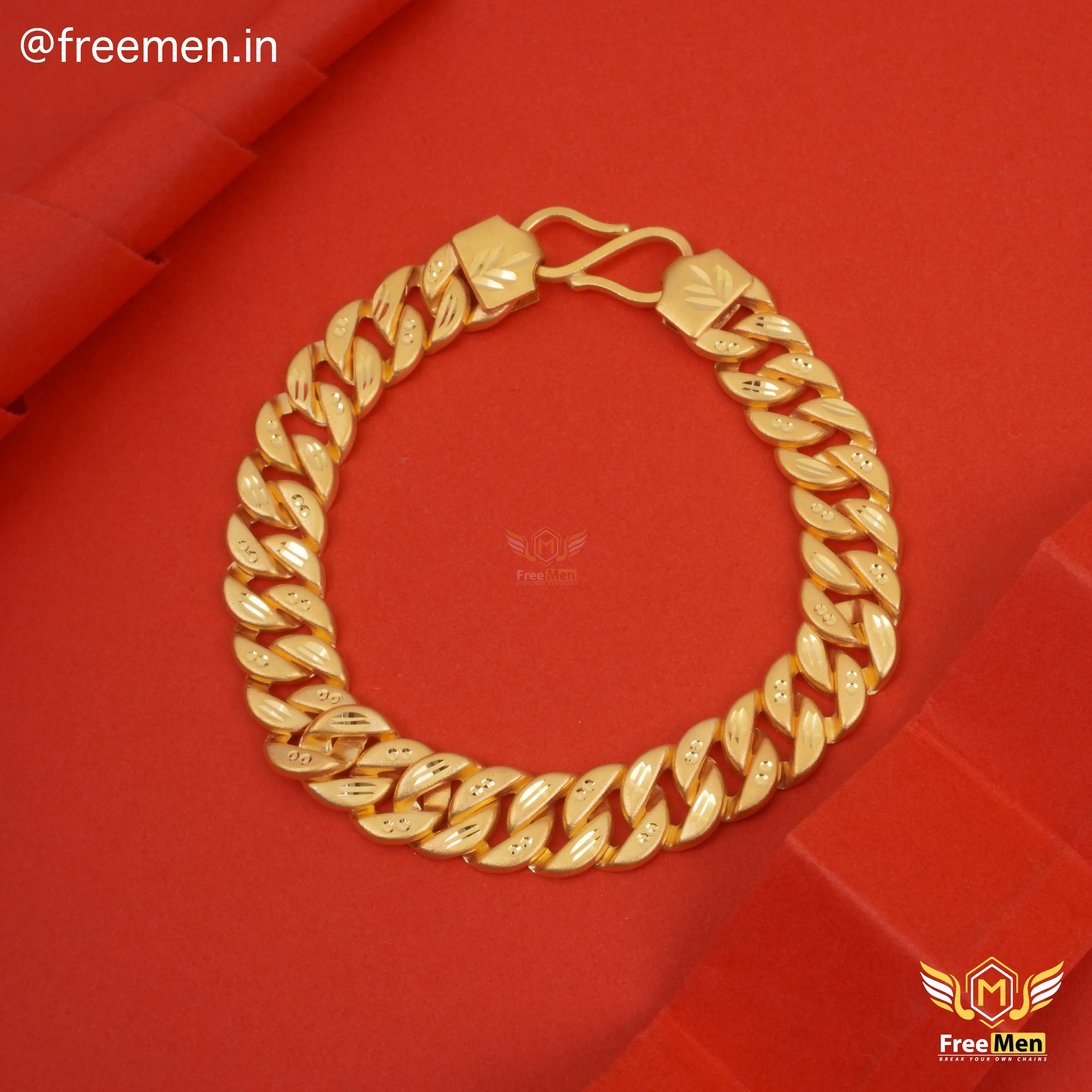 Freemen Gold Plated Nice Singapuri Style Bracelet  - FMG306