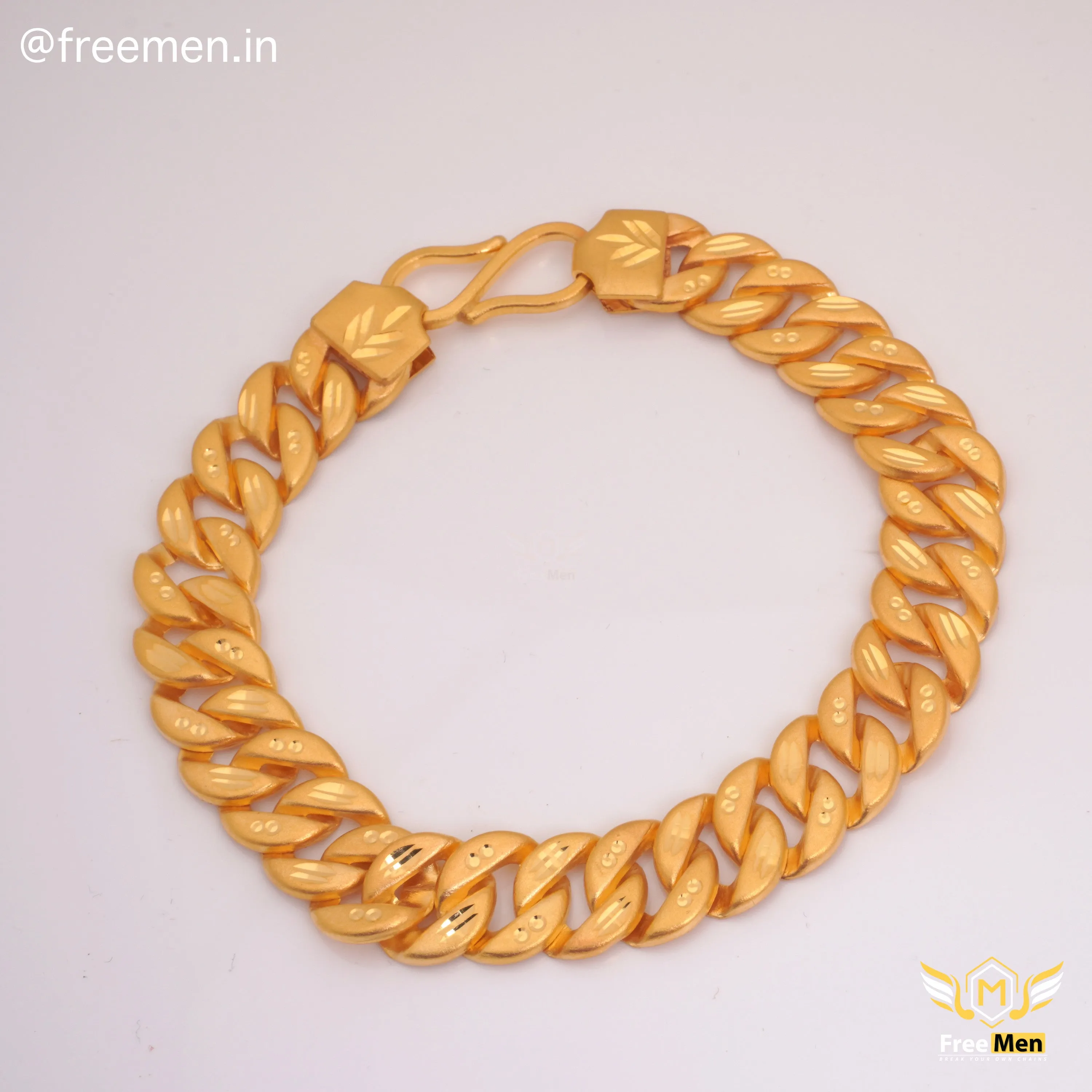 Freemen Gold Plated Nice Singapuri Style Bracelet  - FMG306