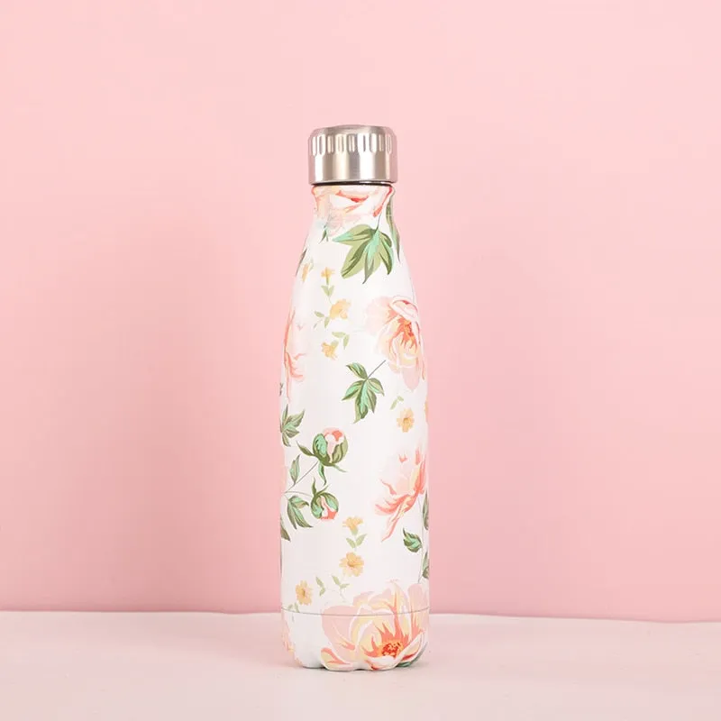 Funki Buys | Water Bottles | Floral Thermal Water Bottles 17oz