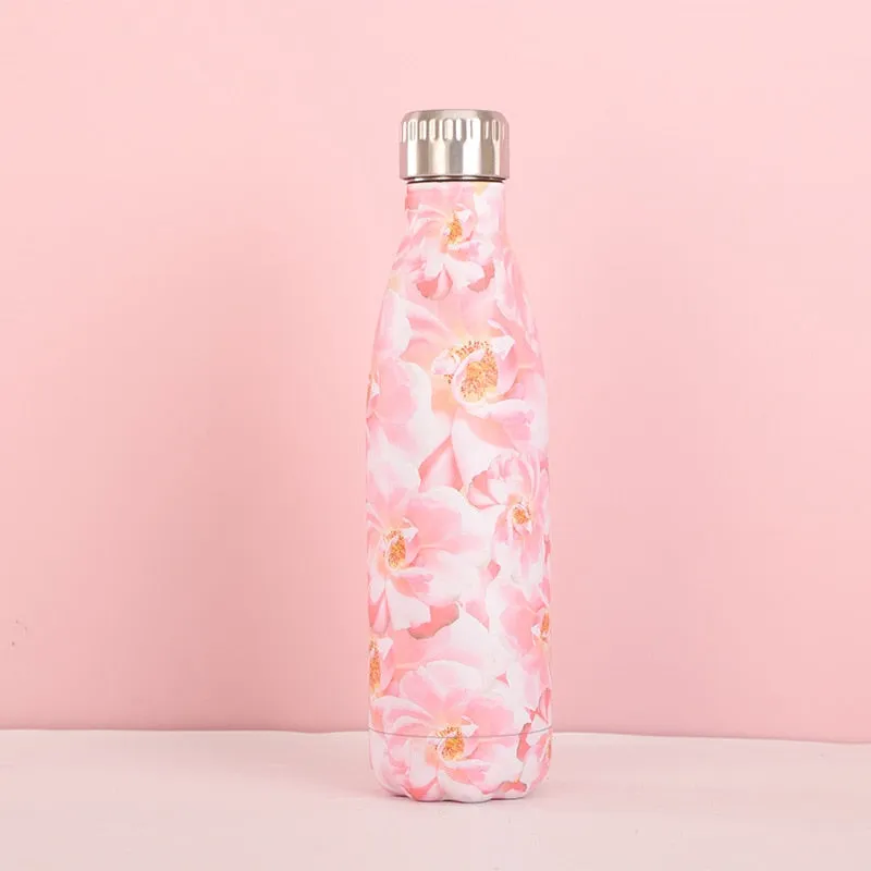 Funki Buys | Water Bottles | Floral Thermal Water Bottles 17oz