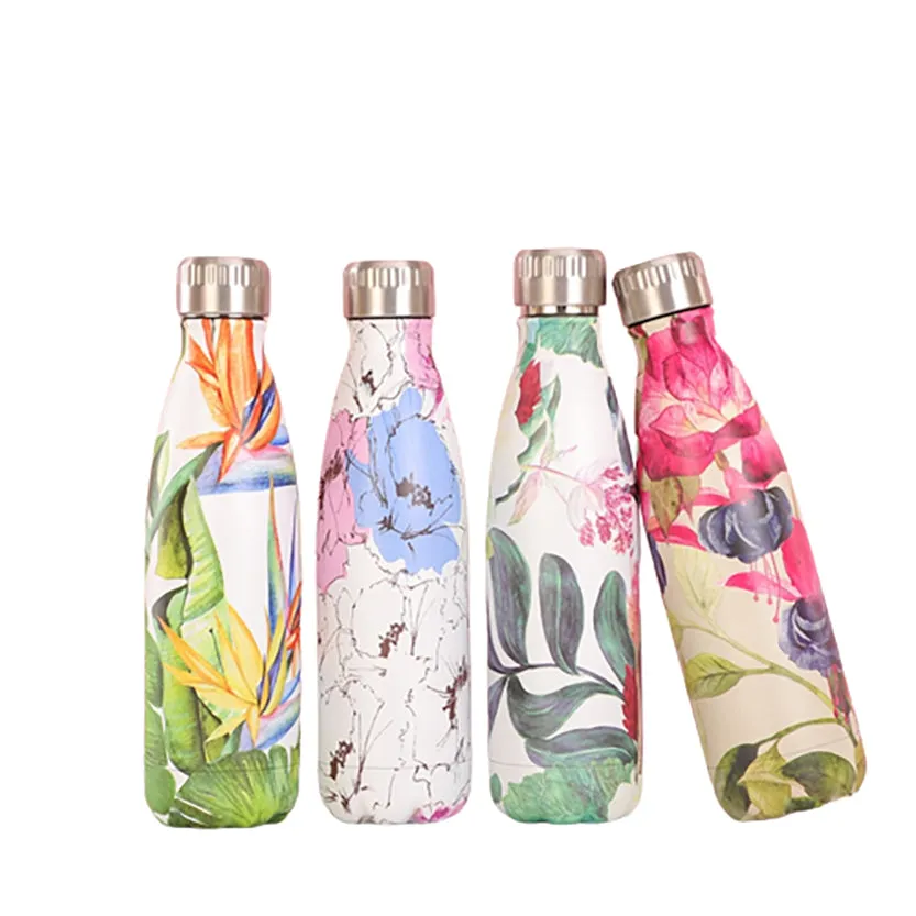 Funki Buys | Water Bottles | Floral Thermal Water Bottles 17oz