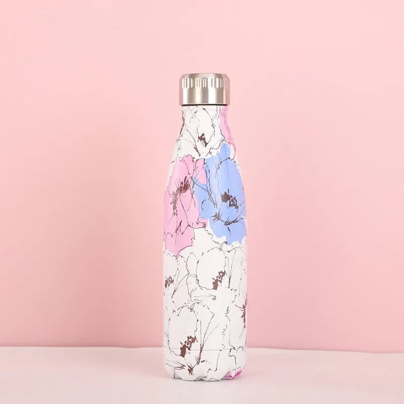 Funki Buys | Water Bottles | Floral Thermal Water Bottles 17oz