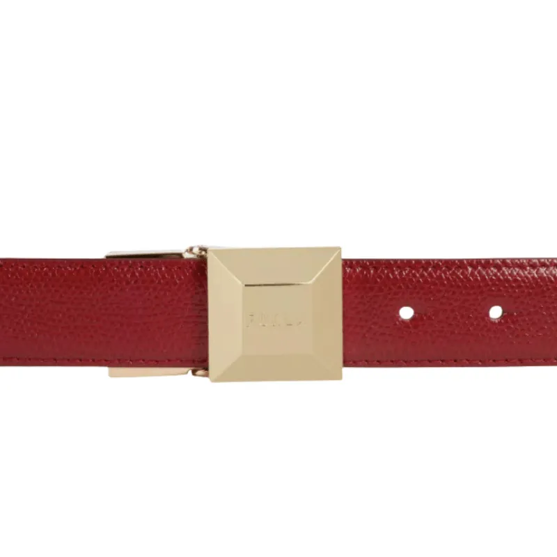 Furla Miss Mimi' Adj/Rev Belt - Ciliegia Fango