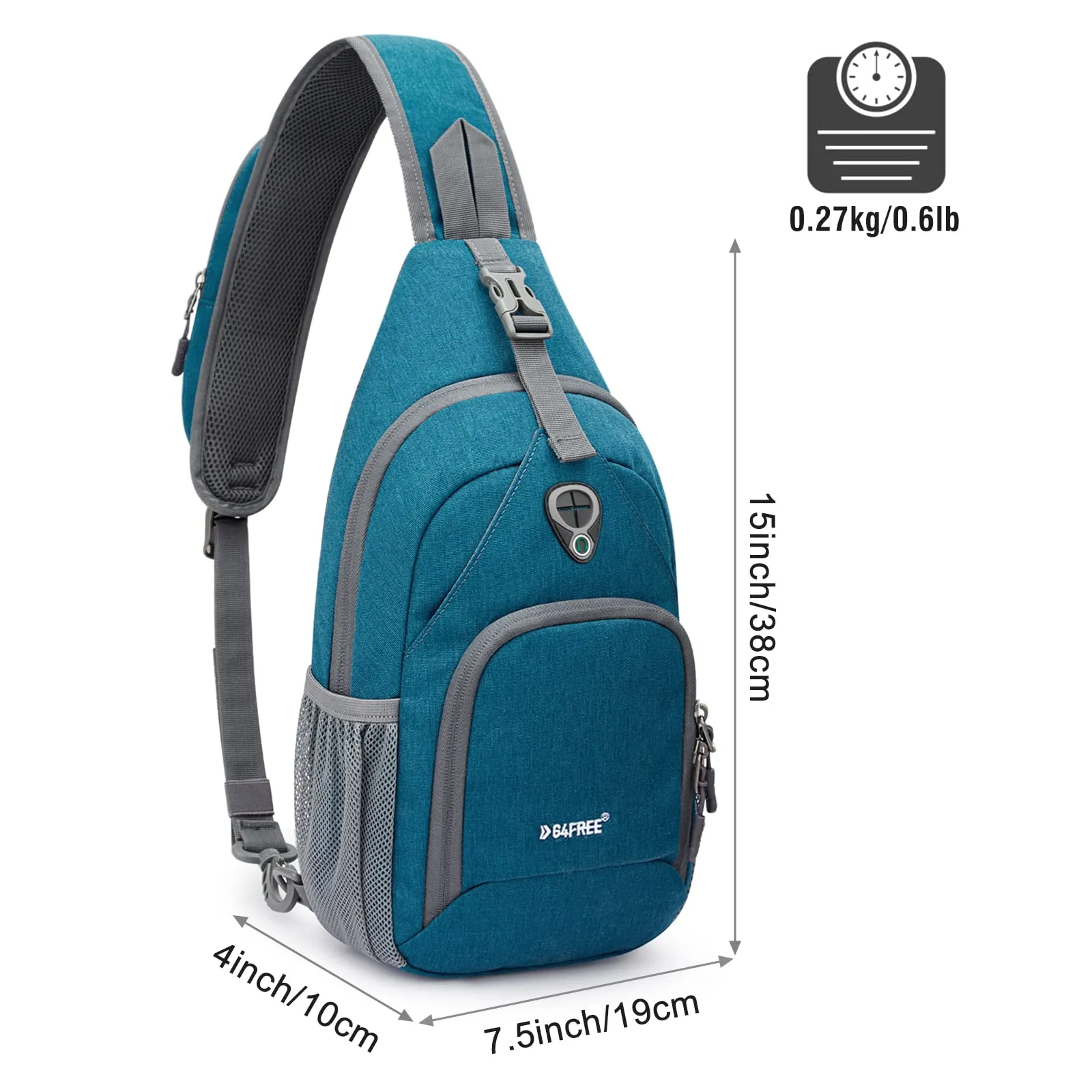 G4Free RFID Sling Bag for Hiking Outdoor