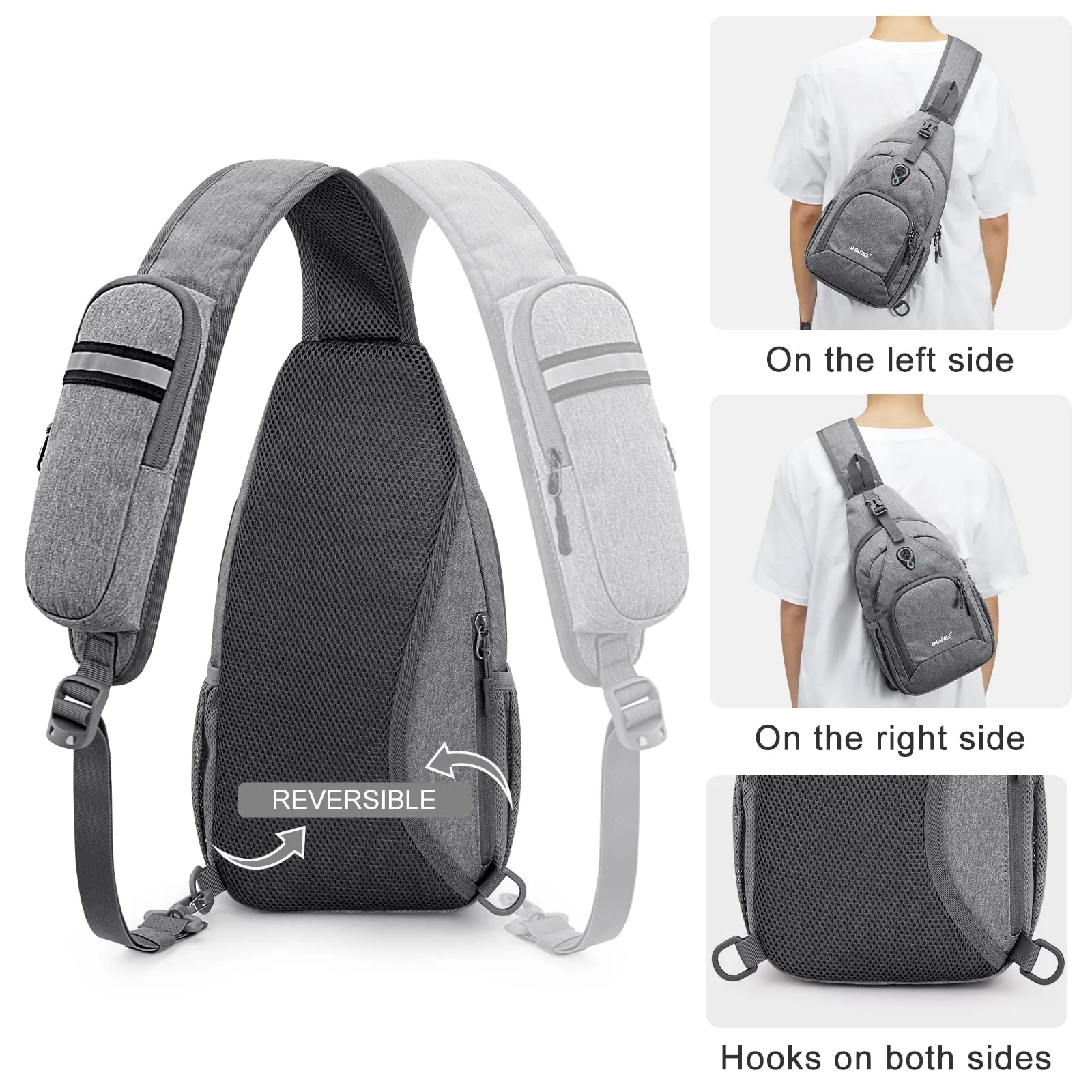 G4Free RFID Sling Bag for Hiking Outdoor