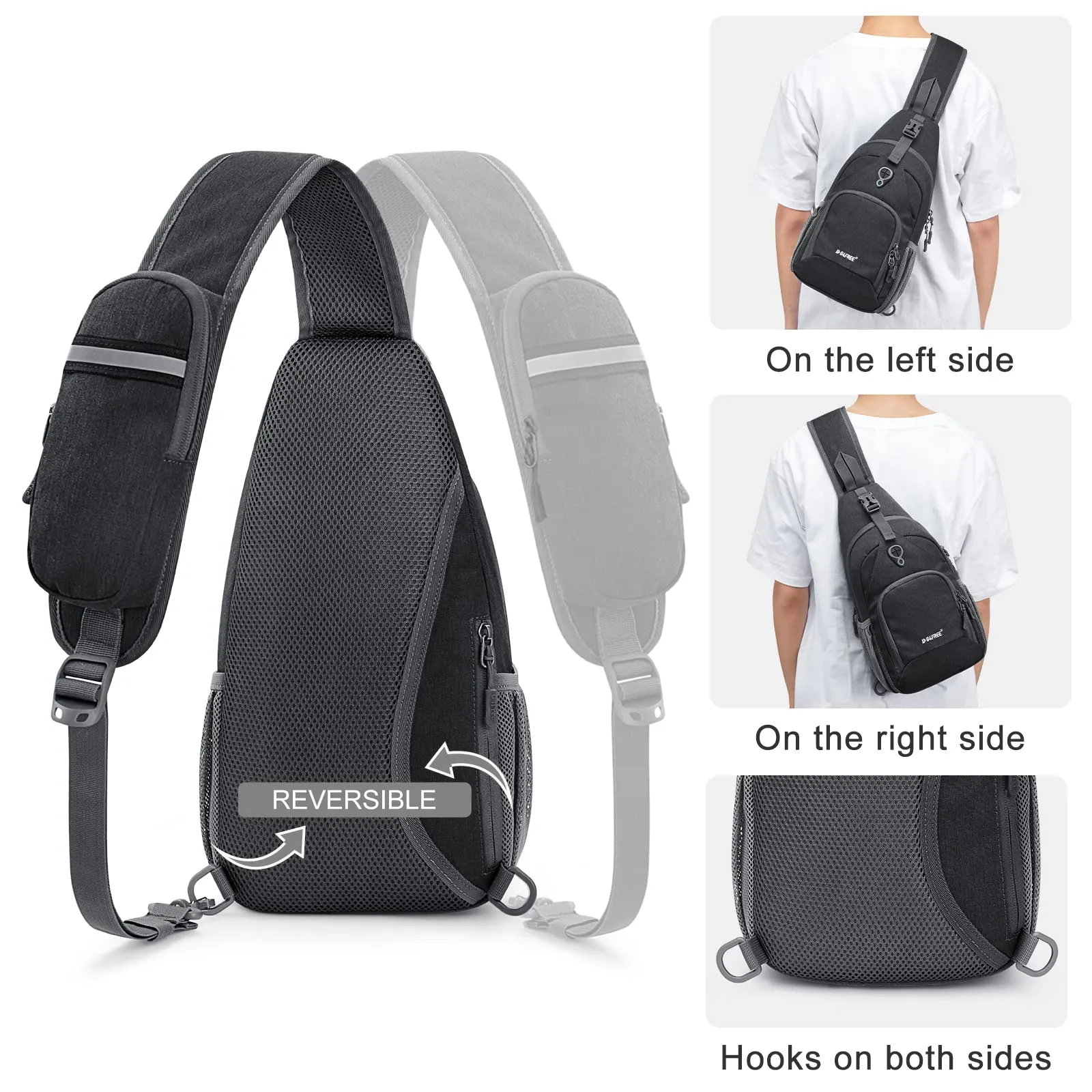 G4Free RFID Sling Bag for Hiking Outdoor