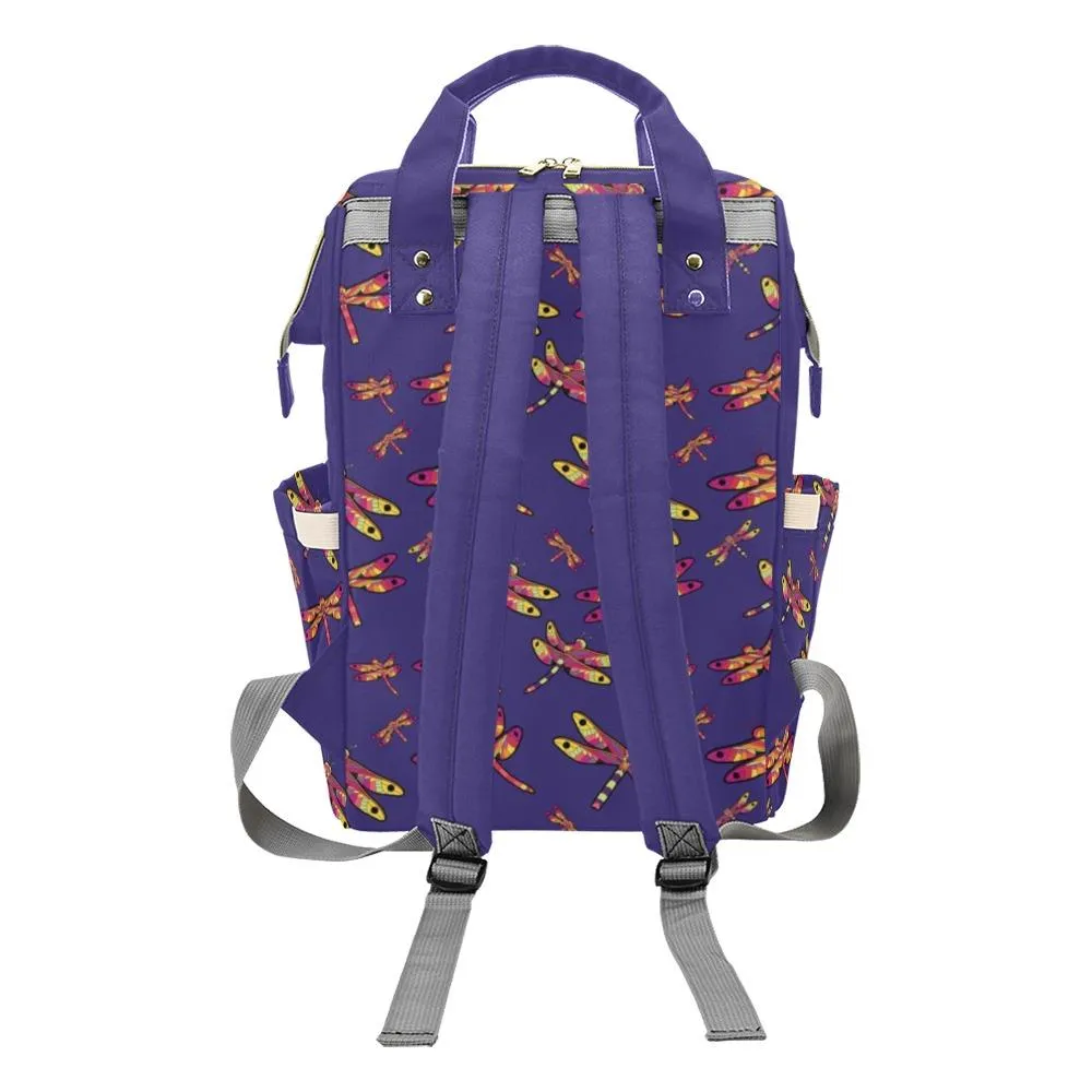 Gathering Purple Multi-Function Diaper Backpack/Diaper Bag