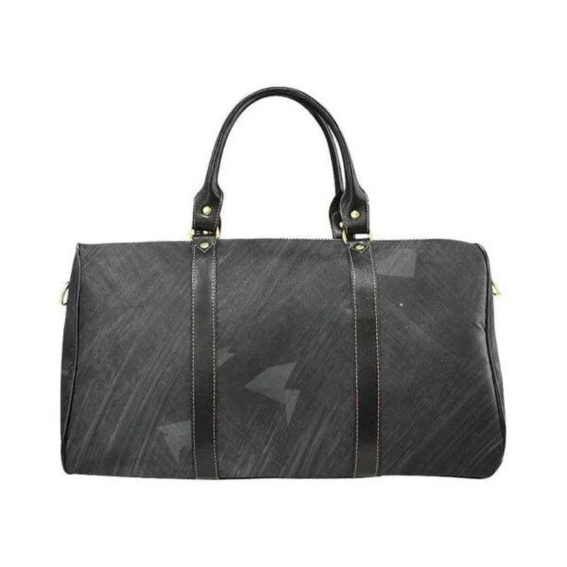 Geometrical Black Duffel Bag