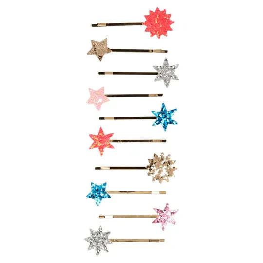 Glitter Star Hair Slides