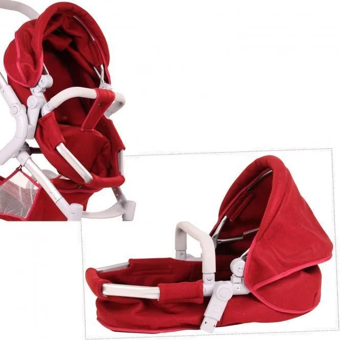 Gotz 3402864 Doll's Pram 2 in 1 Felt