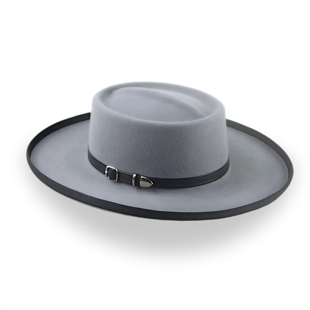 Grey Pencil Roll Gambler Cowboy Hat | The Wild Bill