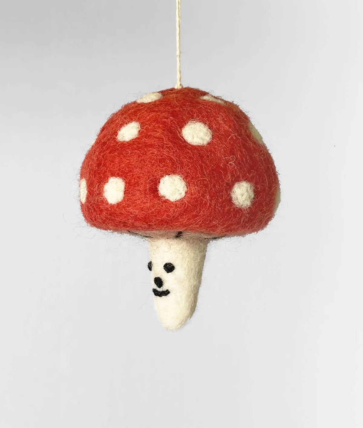 'Happy Mushroom' Felt Ornament