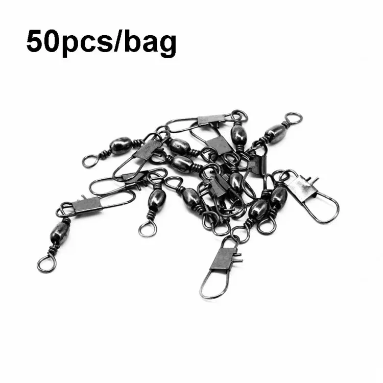 HENGJIA SS007 50pcs/bag B-pin Connector 8 Shape Swivel Loop Accessories, Specification: 3/0 6B (67mm)