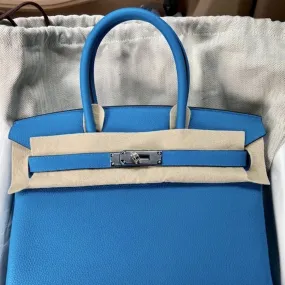 Hermès Birkin 30 Bleu Zanzibar Togo Palladium Hardware PHW