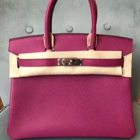 Hermès Birkin 30 Rose Pourpre Epsom Palladium Hardware PHW