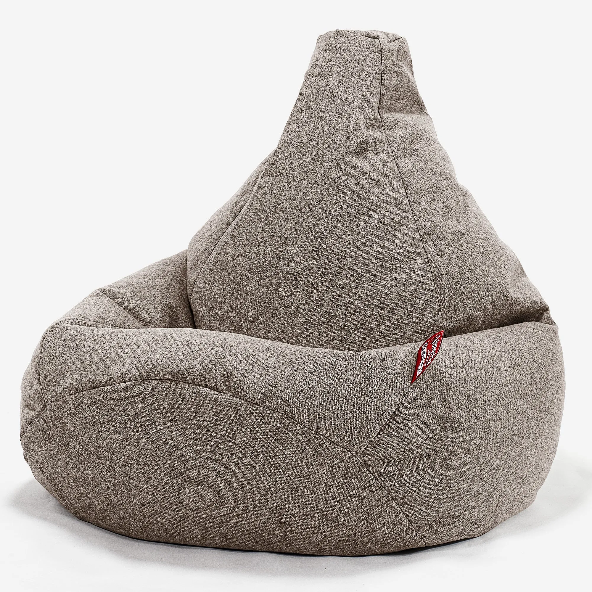 Highback Bean Bag Chair - Interalli Wool Biscuit