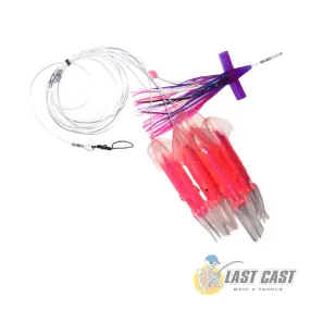 HOOKER - SOFT SQUIDS AND SOFT BIRD INLINE DAISY CHAIN 9"