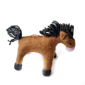 Horse Ornament, Felt Wool