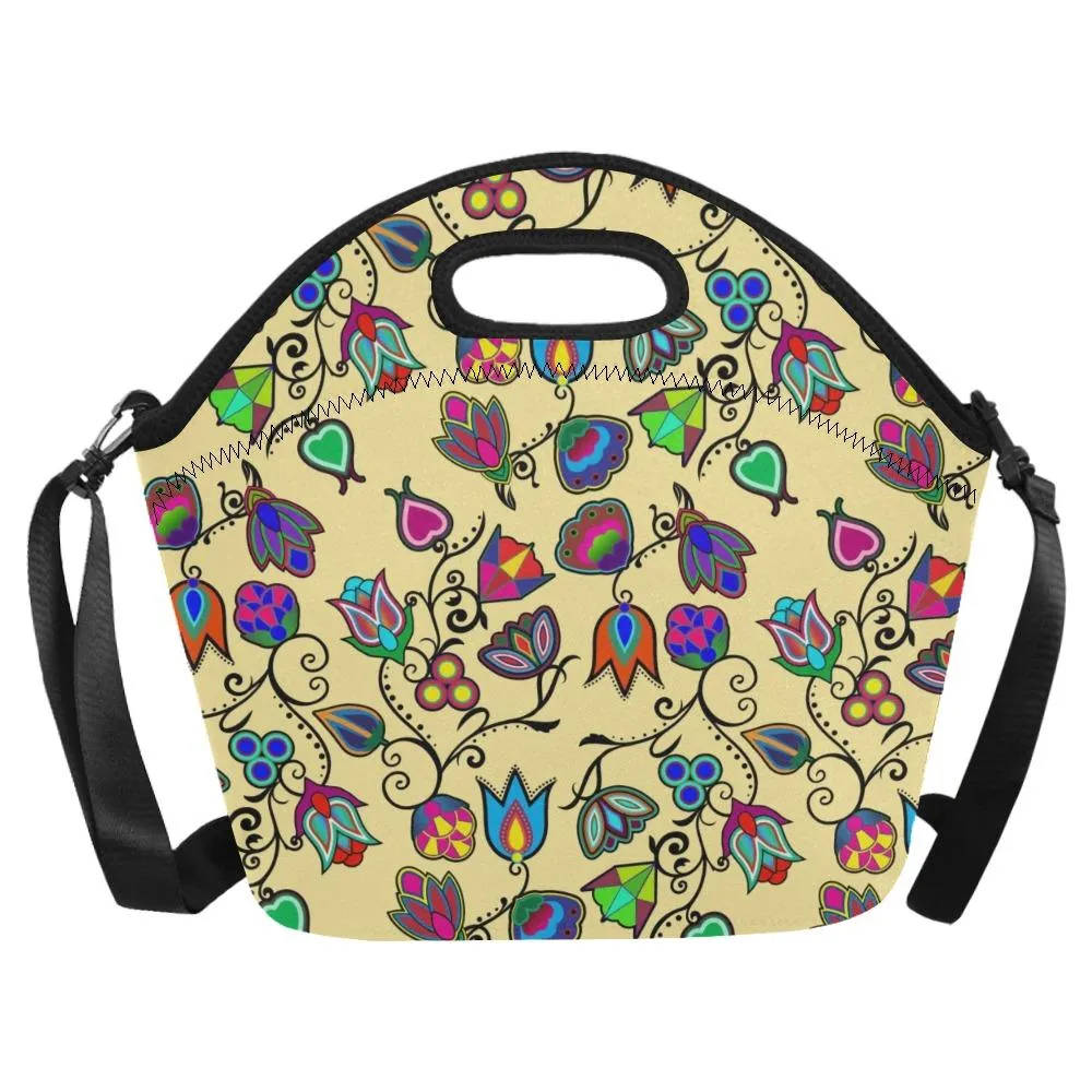 Indigenous Paisley Vanilla Neoprene Lunch Bag/Large