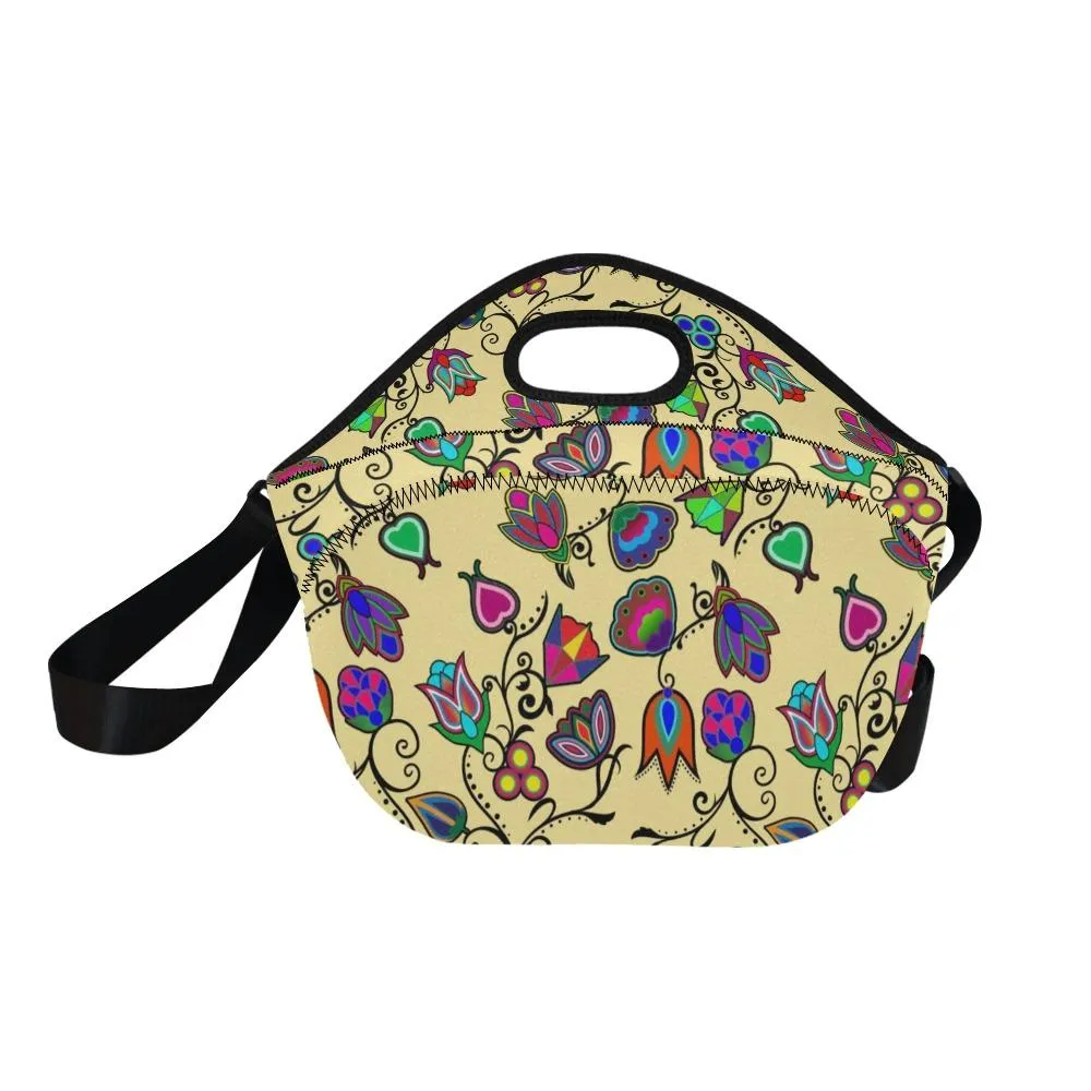 Indigenous Paisley Vanilla Neoprene Lunch Bag/Large