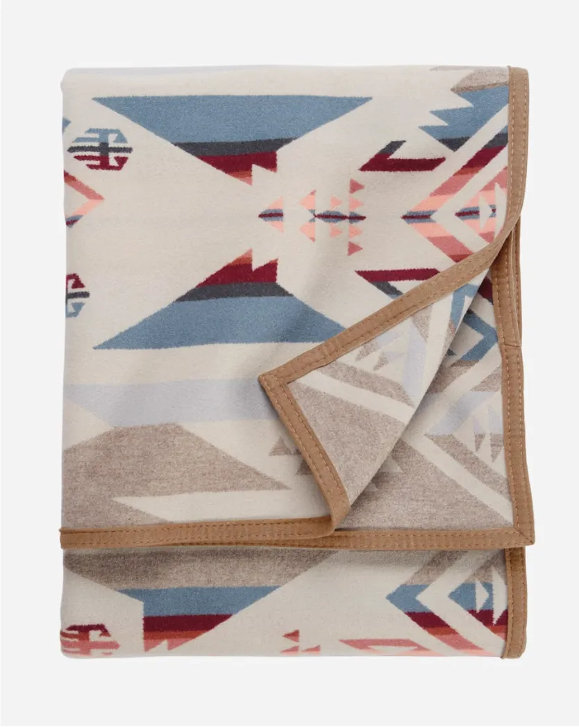 Jacquard Unnapped Blanket<br>White Sands Tan