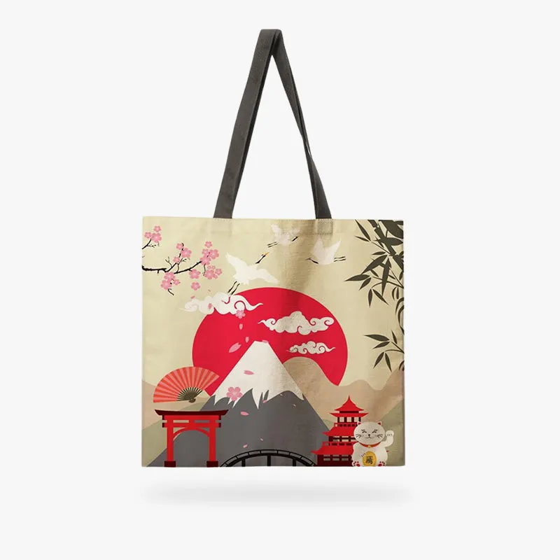 Japanese Canvas Tote Bag