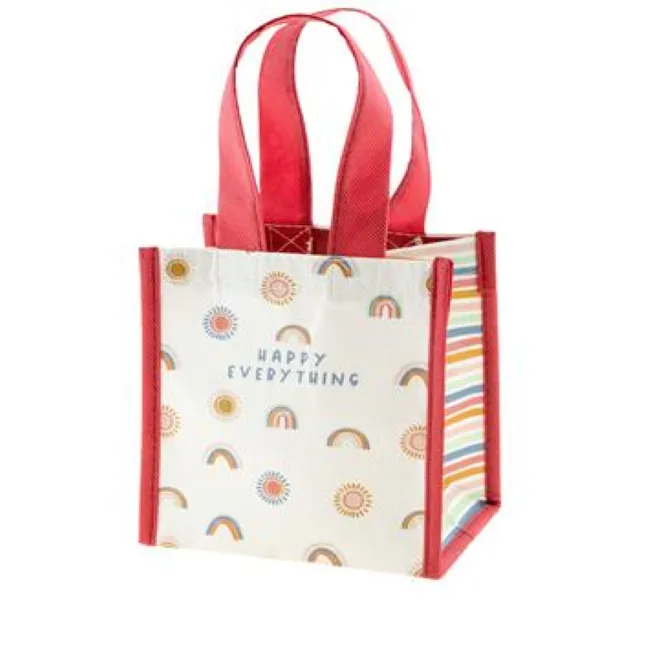 karma recycled small gift bag - rainbow