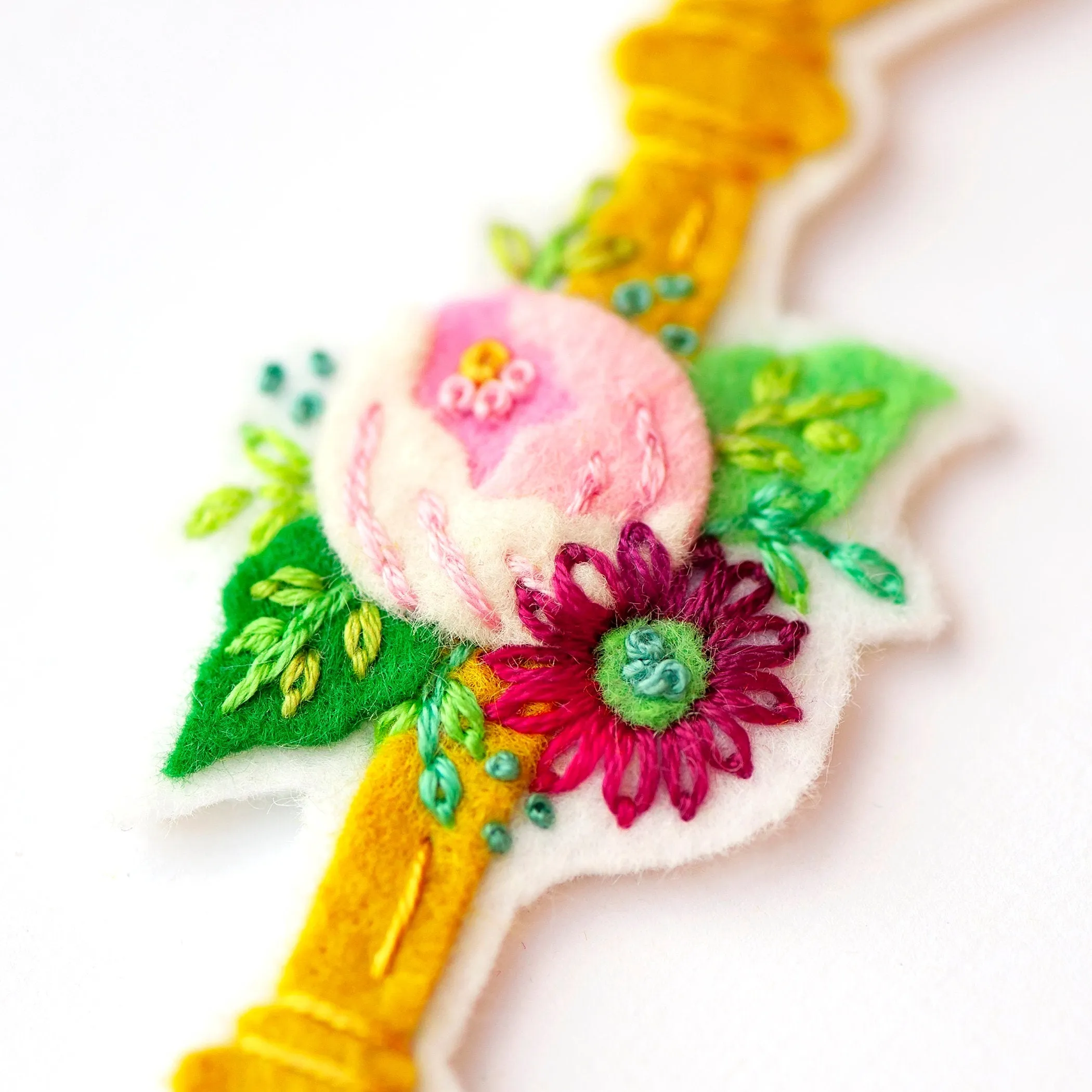 Key To Your Heart Wool Felt Ornament PDF Pattern