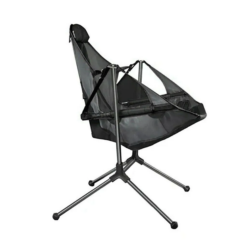 Kids Swing Camping Chair Foldable Luxury Recliner Relaxation Swinging Comfort Lean Back Outdoor