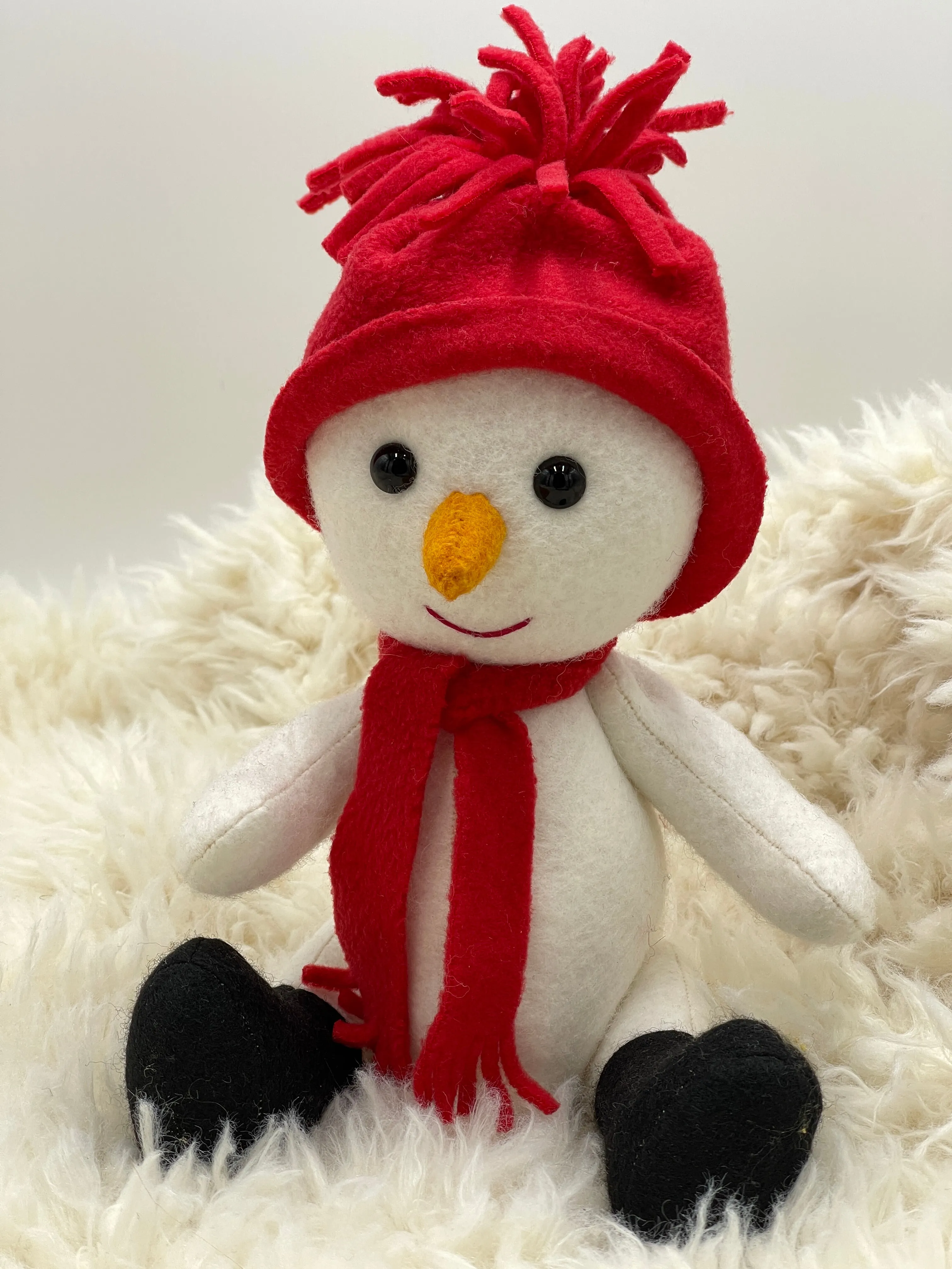 KIT - Claude the Snowman Felt Toy Sewing Kit - 2 Options