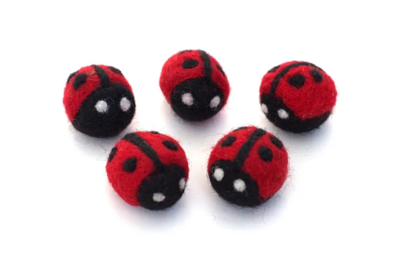 Ladybug Felt Shape- Red & Black