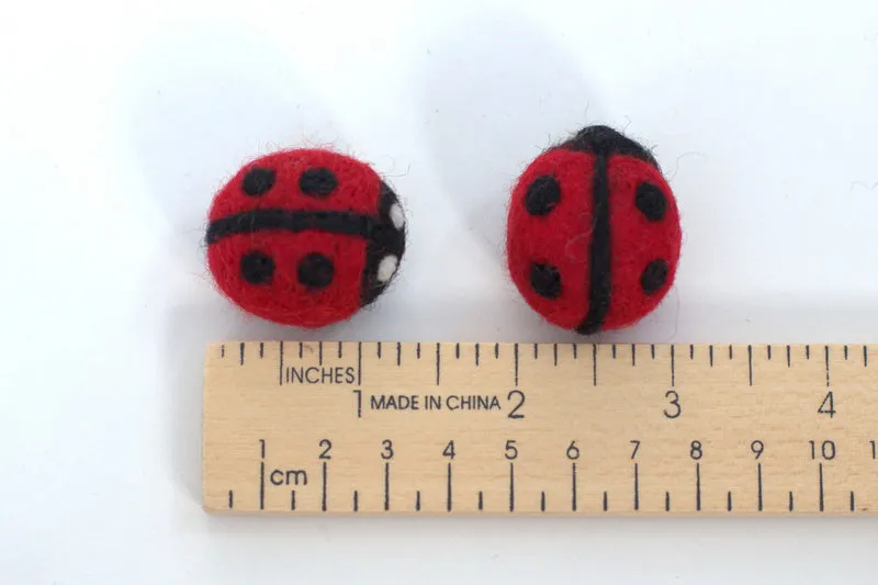 Ladybug Felt Shape- Red & Black