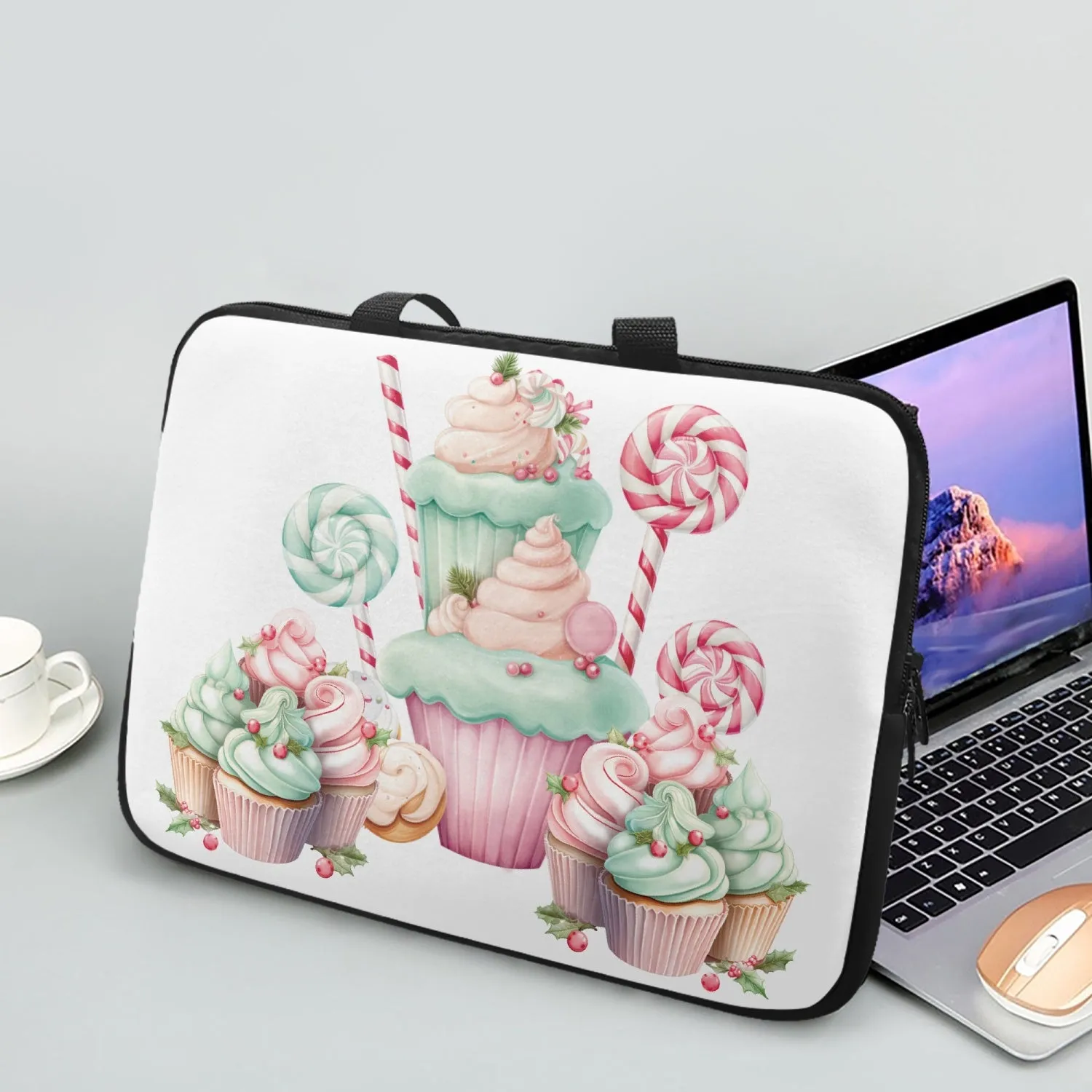 Laptop Sleeve with Handles - Sweet Delight