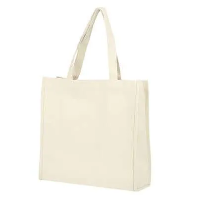 Large Canvas Tote Bag with Base