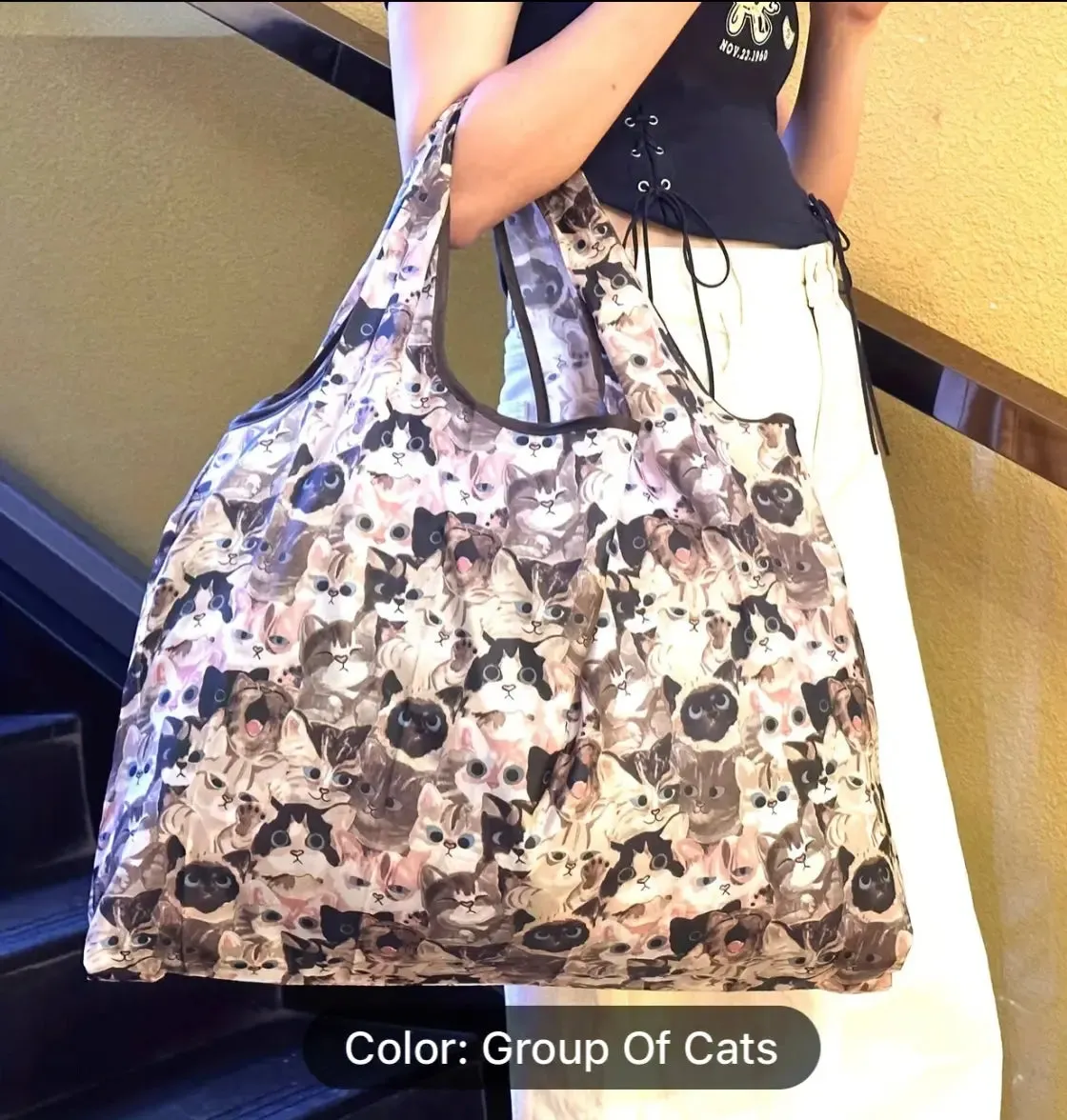 Large Capacity Group Of  Cats Eco-Friendly Bag