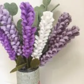 Lavender Felt Flower