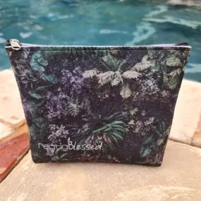 Leafy Jungle - Recycled Felt Cosmetic Bag