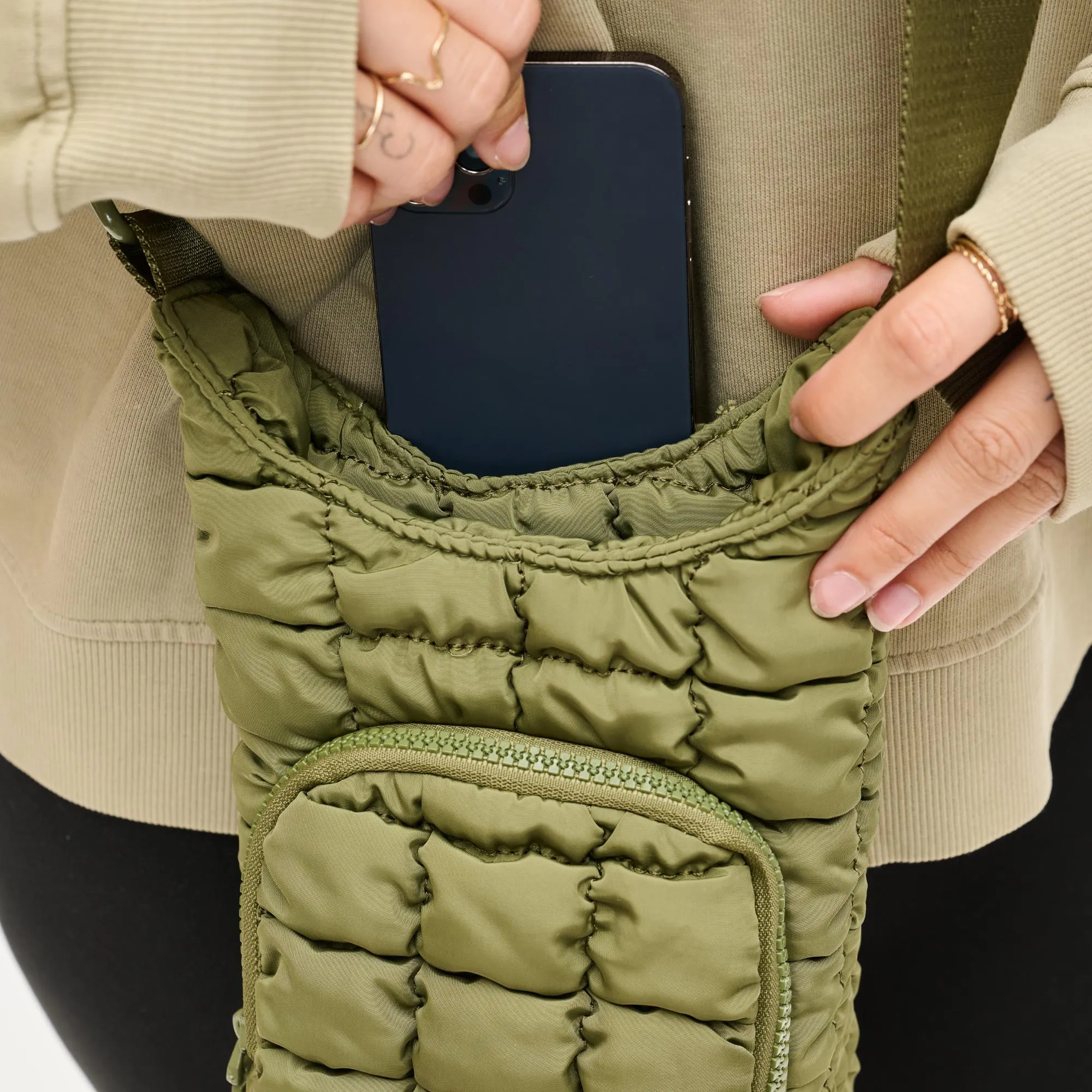 Let It Flow - Quilted Puffer Crossbody