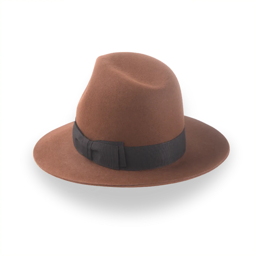 Light Brown Custom Indiana Jones Hat in Premium Fur Felt | The Raider