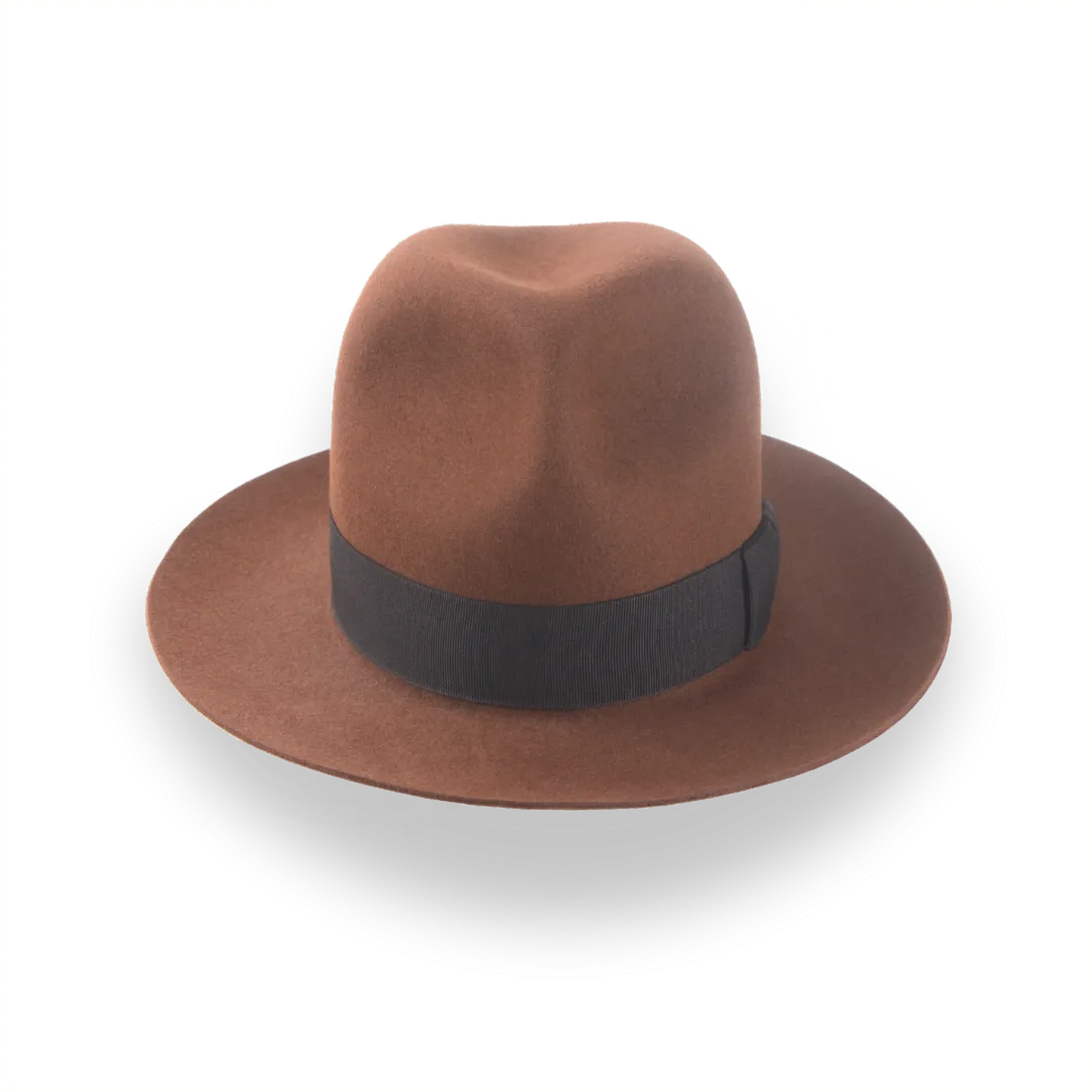 Light Brown Custom Indiana Jones Hat in Premium Fur Felt | The Raider