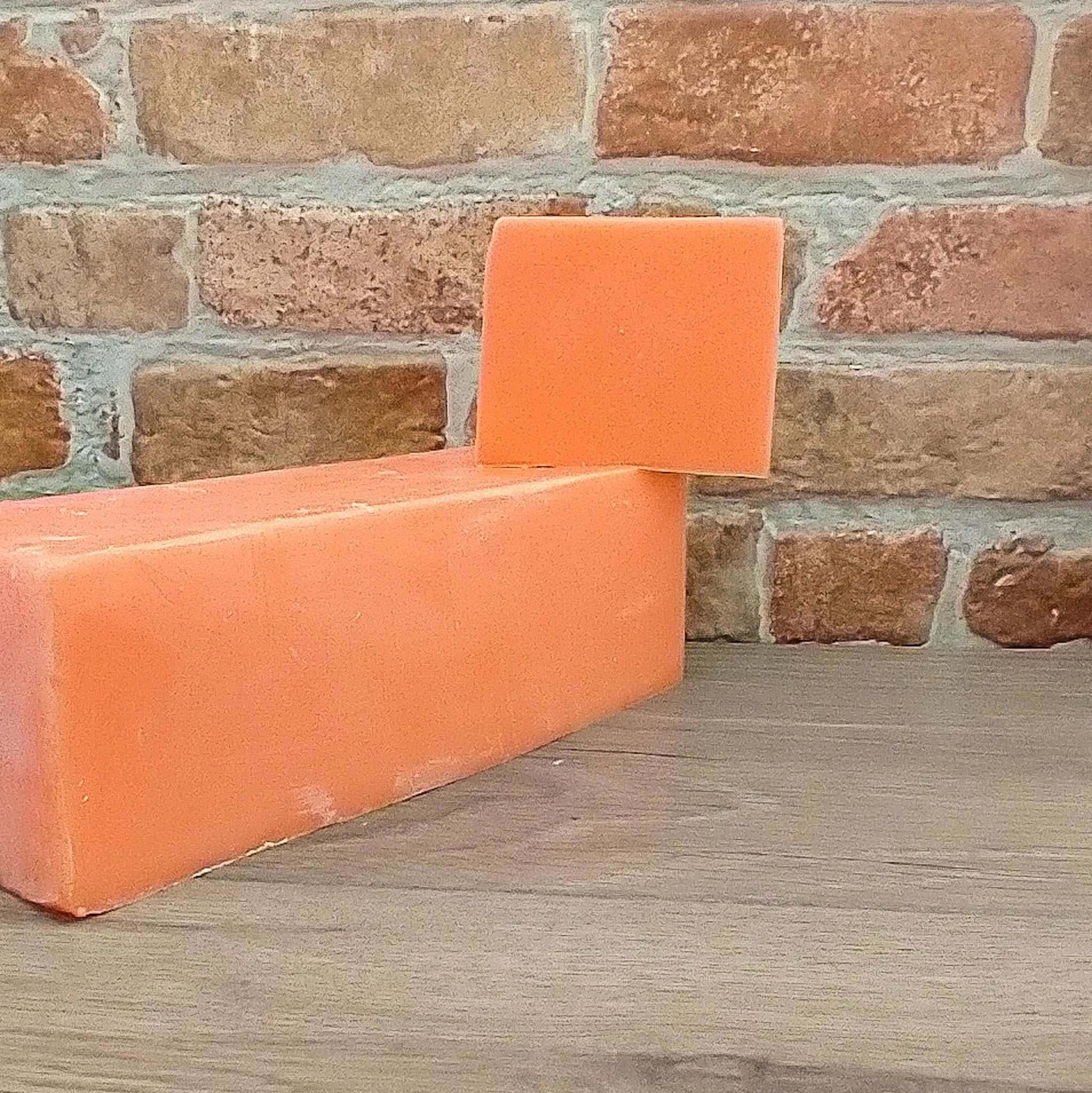 Luxury Shea & Cocoa Butter With Mandarin, Basil & Lime Essential Oils Soap Slice