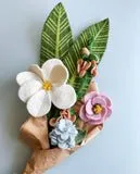 Magnolia Felt Flowers