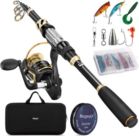 Magreel Telescopic Fishing Rod and Reel Combo