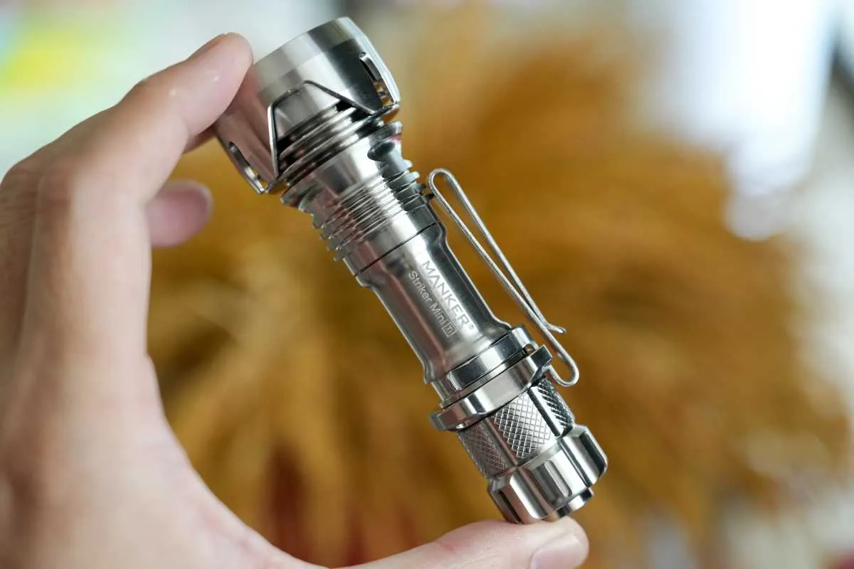 Manker Striker Mini Titanium EDC Flashlight