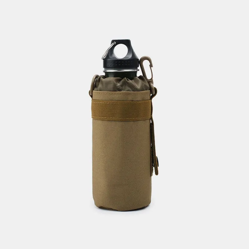 Men Nylon Camouflage Sport Outdoor Water Bottle Case Bag Waist