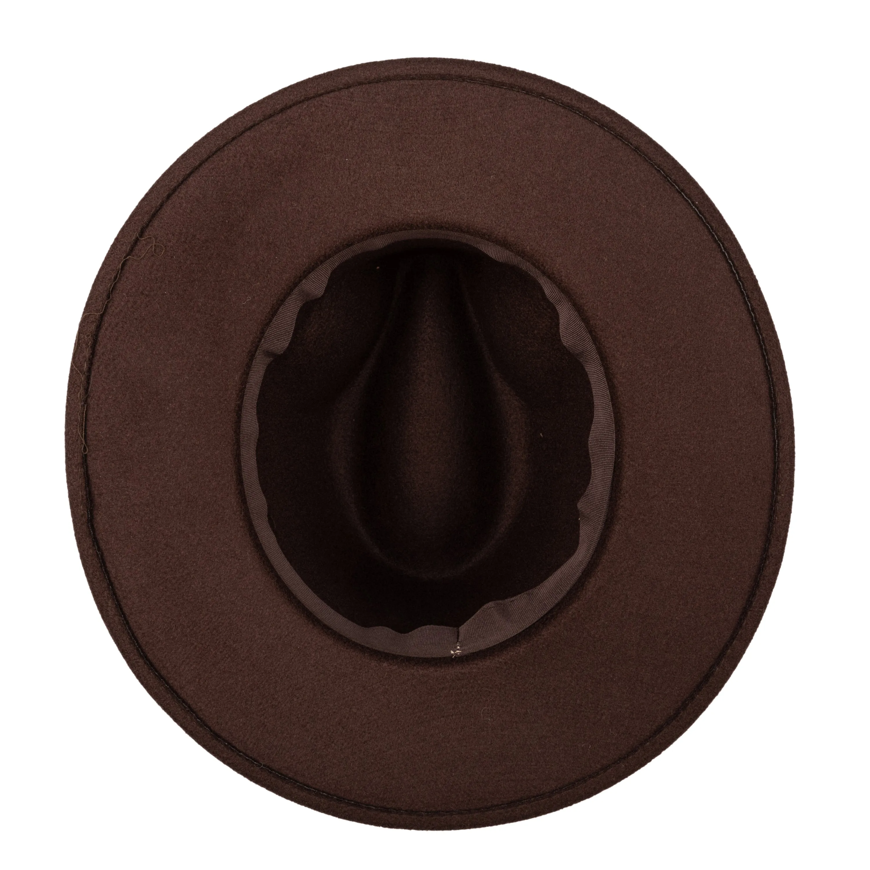 Men's Faux Felt Fedora With Grosgrain