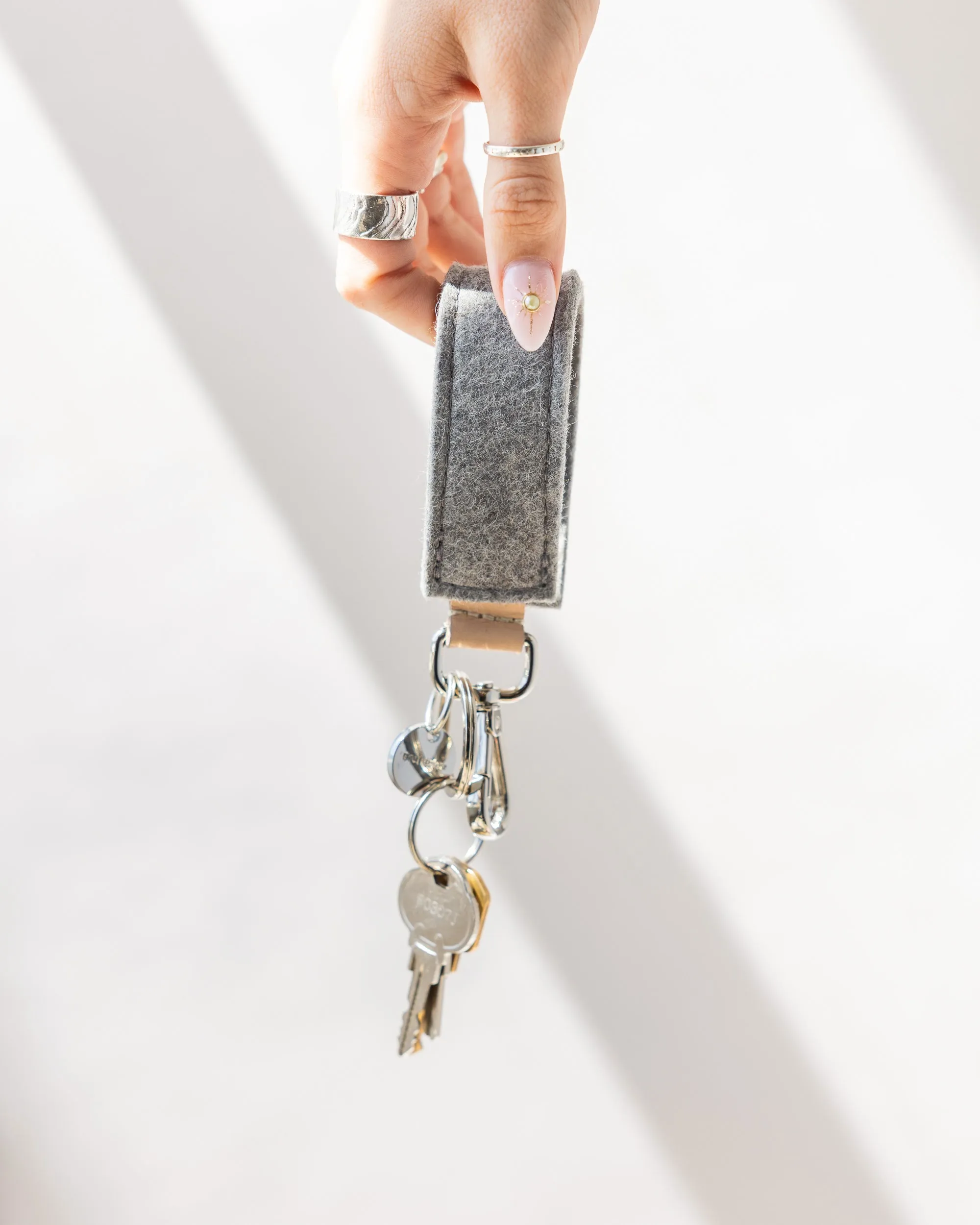 Merino Wool Loop Key Fob